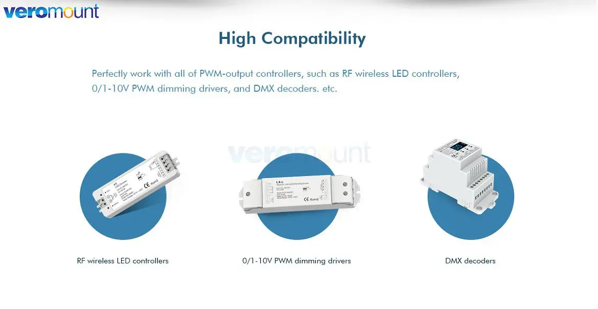 energia, dimmer de sinal, CCT, RGB, RGBW,