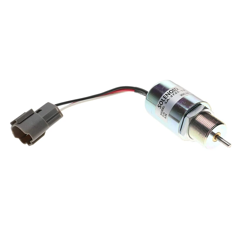 

SA-3725-12 30A87-00040 Fuel Shut Off Solenoid For Mitsubishi L2E L3E S3L S4L Engine Volvo EC15 Toro 223D Mahindra 12VDC