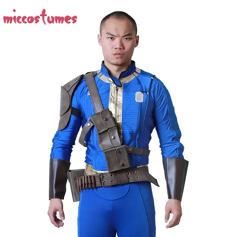 

Miccostumes Unisex Suit Cosplay Costume Belt Buckle Belts Set PU Strap