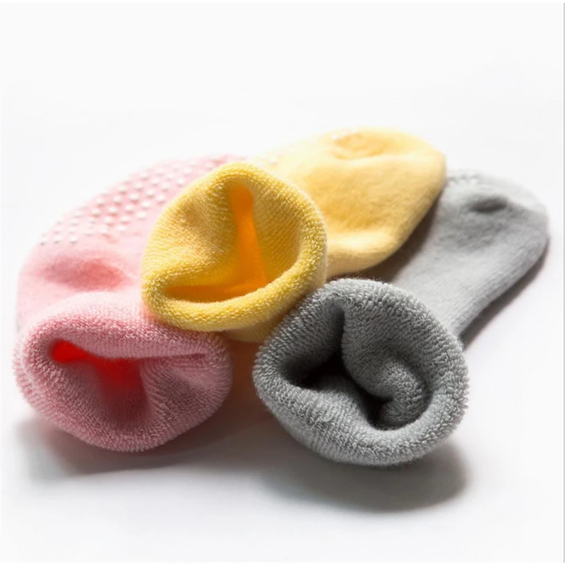 Katoenen Baby Sokken Herfst Winter Dikker Warm Pasgeboren Jongen Meisje Vloer Sokken Baby Antislip Badstof Sokken Voor Jongens Meisjes 0-3 Jaar