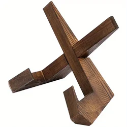 Handcrafted Wooden Cookbook Holder (2PCS)