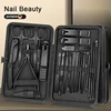 8/12/15/20/24 pcs Manicure Cutters Nail Clipper Set Household Stainless Steel Ear Spoon Pedicure Scissors Tool For Beauty 4