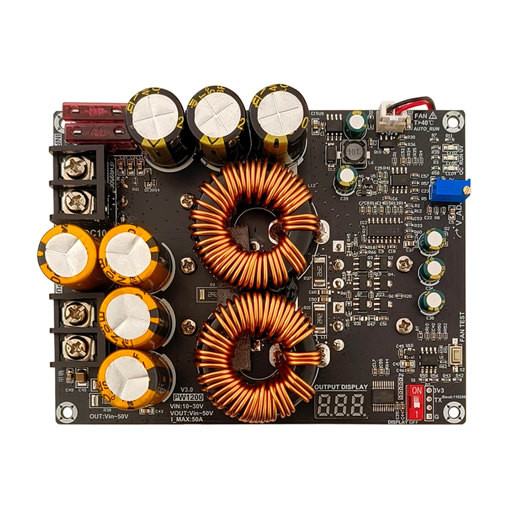 Heemol Boost Converter Dual Inductor 1200W 50A Step Up converter met