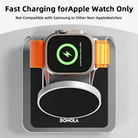 Bonola 3 in 1 Charging Station for iPhone 17/16/15/14/13 Magnetic Dock Metal Wireless Charger Stand for Apple Watch/AirPods Pro - Image 3