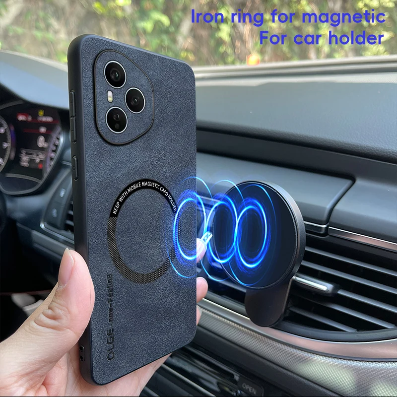 Premium Soft PU Leather Magnetic Protective Case - Elegant Cover