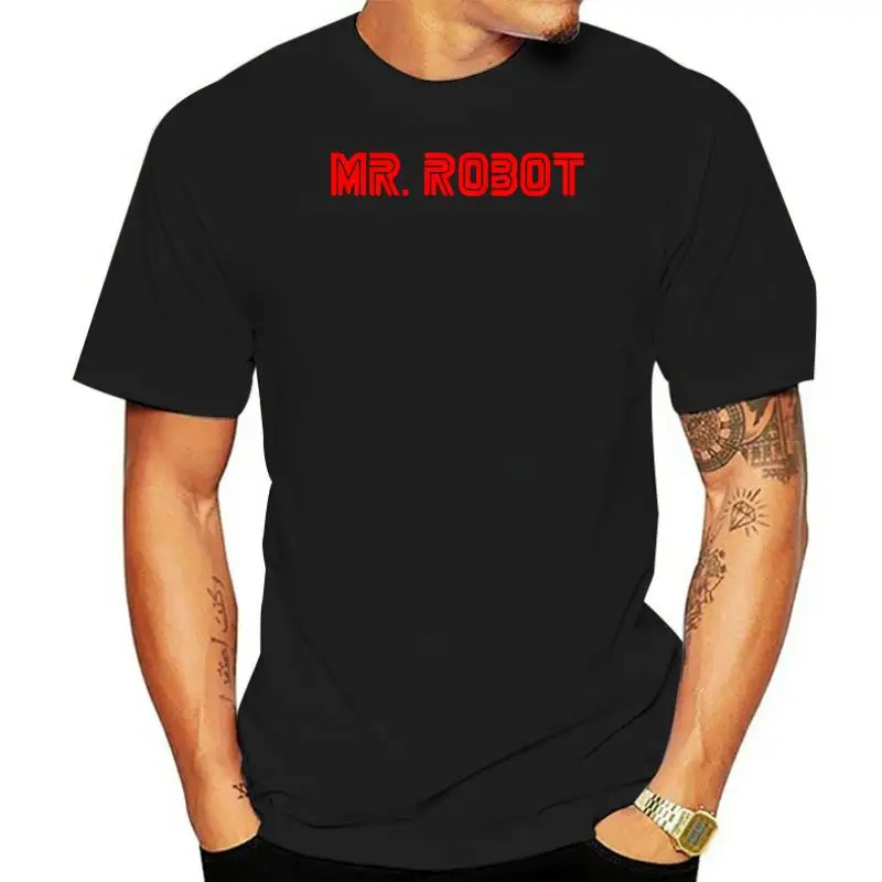 Футболка Mr Robot мужская с коротким рукавом модная тенниска логотипом ТВ-шоу |