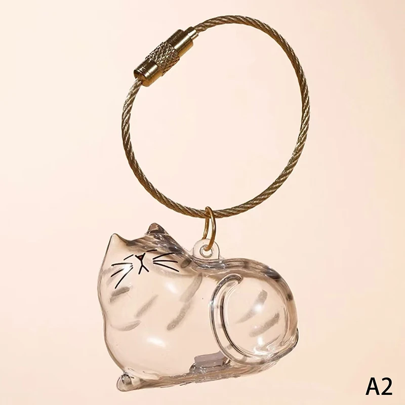 Clear capsule toys kawaii transparent My pet Cat dog fur hair container pendant collection figures