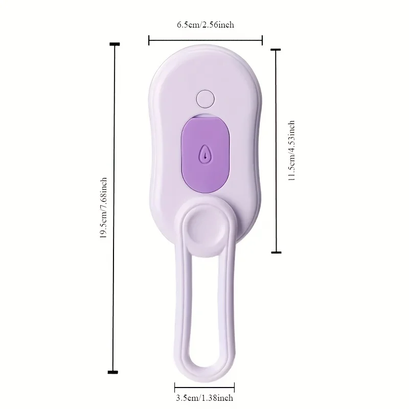 3-in-1 Steam Pet Brush-1pc Foldable Grooming Tool with Silicone Bristles for Long & Short Hair Cats and Dogs-Plastic Material,