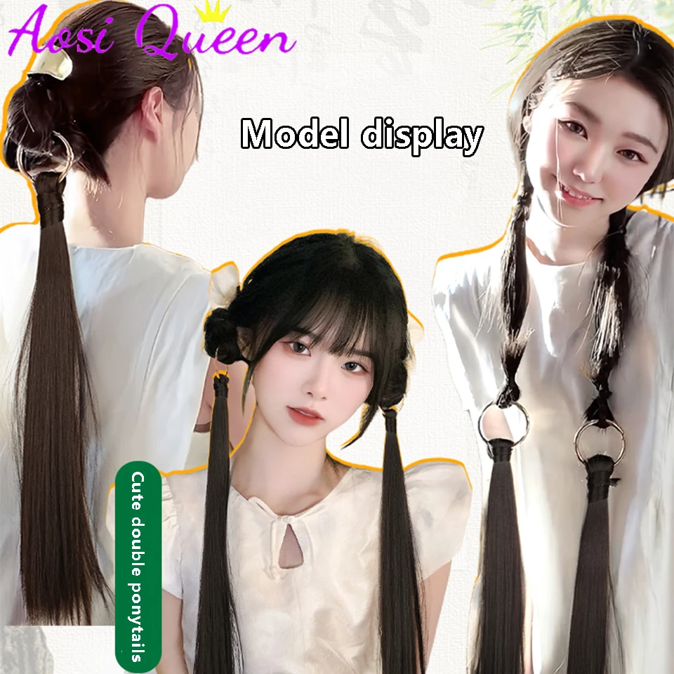 Hanging Ring Ponytail Women's New Chinese Style Gentle