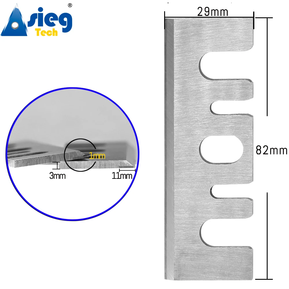 F20A 82&times;29&times;3mm Carbide Planer Blades TCT Jointer Blades for Woodworking Tools Planer Machine Hitachi F20A-Set of 2 Pieces