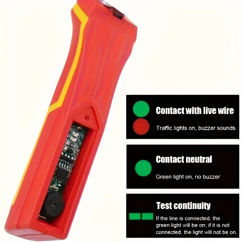 Versatile 9-In-1 Electrical Stripping and Crimping Tool with Voltage Tester