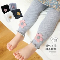 Baby Girl Leggings Pants Autumn Baby Pantyhose Child Toddler Pant Flower Cotton Knitting Trousers For Kid Infant Legging Spring 3