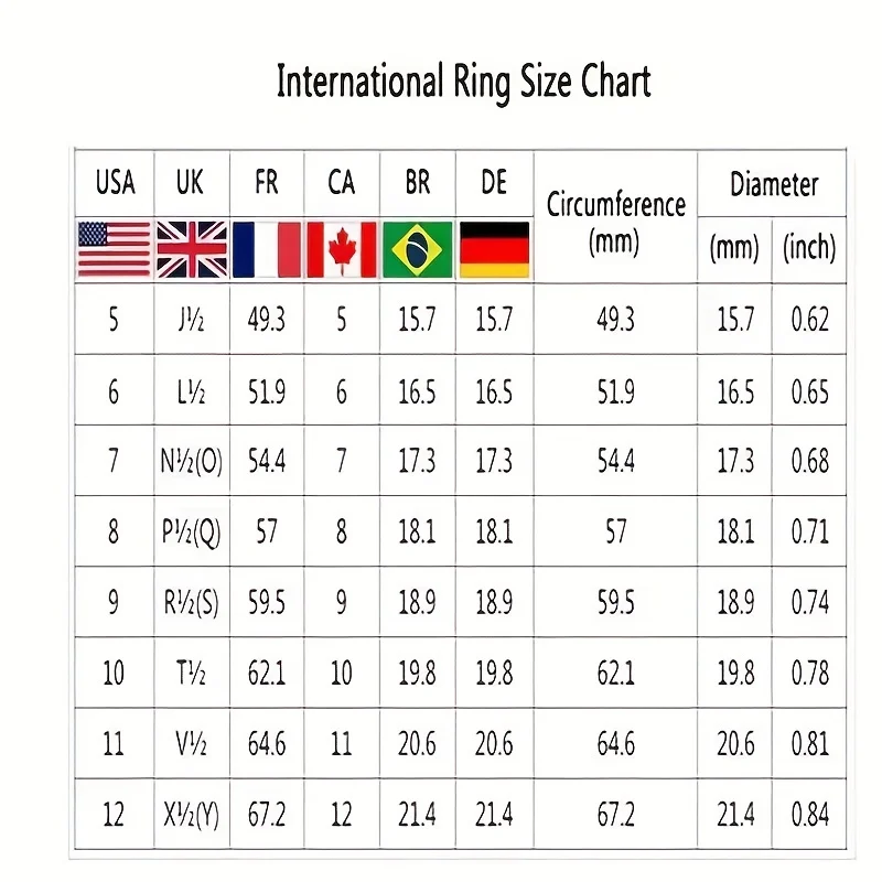 1pc Luxury WoMen's Purple Zircon Ring Jewelry Unisex Wedding Gifts For Women 5