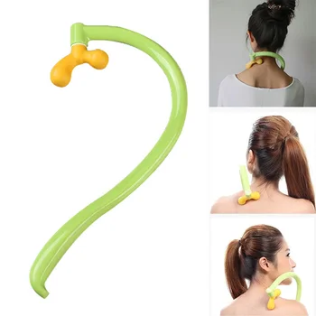 조절식 등 마사지 도구, 어깨 등 침혈 해머링, 목 자체 근육 압력 완화 스틱, 수동 마사지 포인트 로드