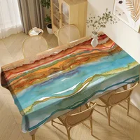 Nappe décorative avec imprimé texturé, couverture de table élégante pour salle à manger, fête, table basse, bureau et décoration intérieure 2
