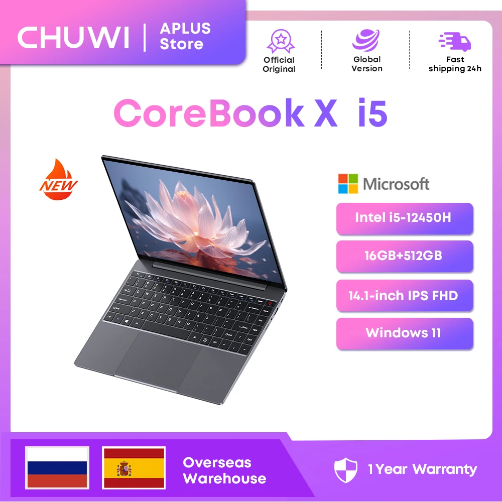CHUWI CoreBook X Laptop Gaming,Intel i5-12450H,16GB RAM 512GB SSD,14 inch FHD 2160 * 1440,Windows 11 NoteBook PC,1TB SSD Expand CHUWI CoreBook X Laptop Gaming,Intel i5-12450H,16GB RAM 512GB SSD,14 inch FHD 2160 * 1440,Windows 11 NoteBook PC,1TB SSD Expand
