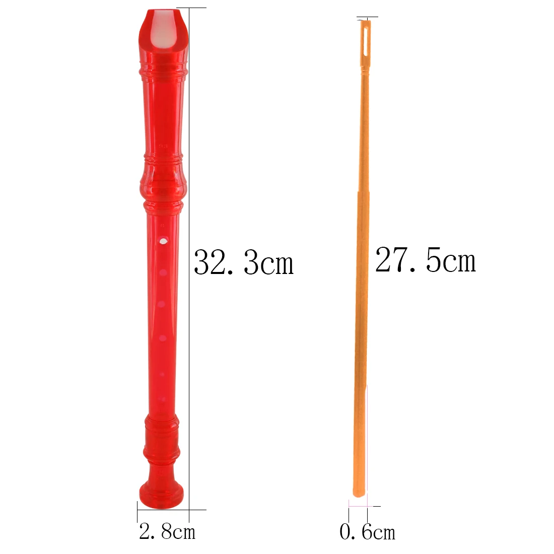 ABS Flute Clarinet Recorder Harp Flute Removable Soprano Long Seven Colors Woodwind Musical Instrument With Cleaning Rod