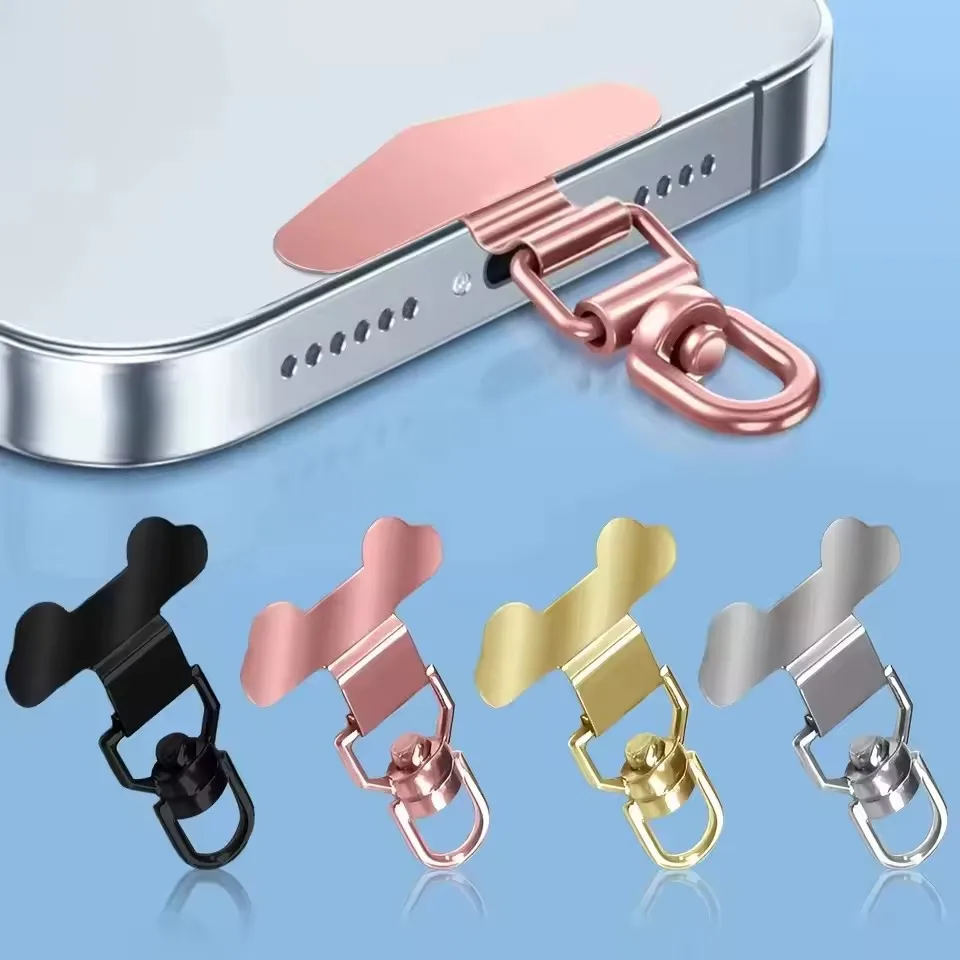 360° Rotatable Ultra-Thin Phone Lanyard Clip with Anti-Lost Strap