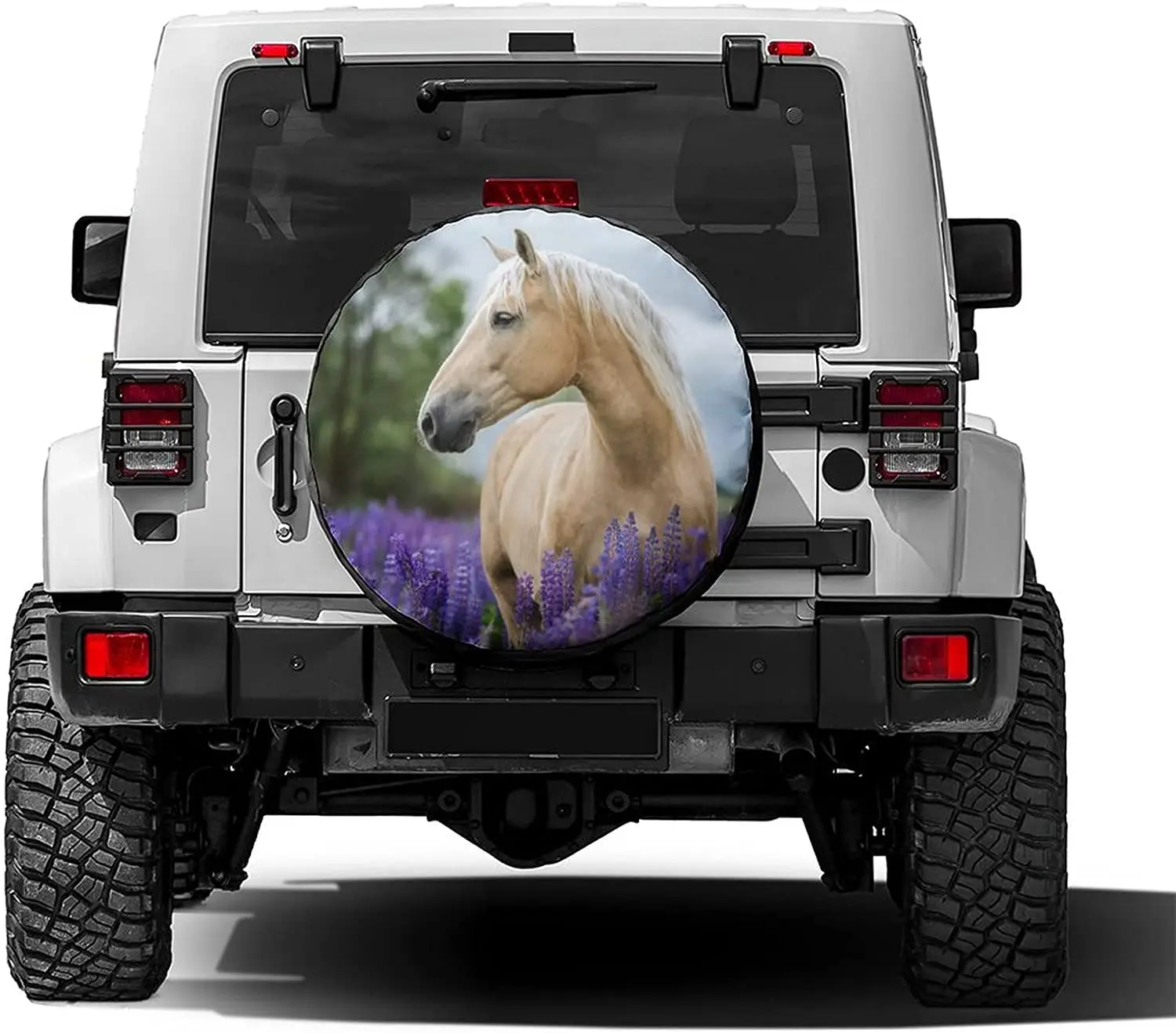 White Horse Pattern Spare Tire Cover Dust-Proof Wheel Tire Cover Fit  Trailer RV SUV and Many Vehicle 14 15 16 17 Inch AliExpress
