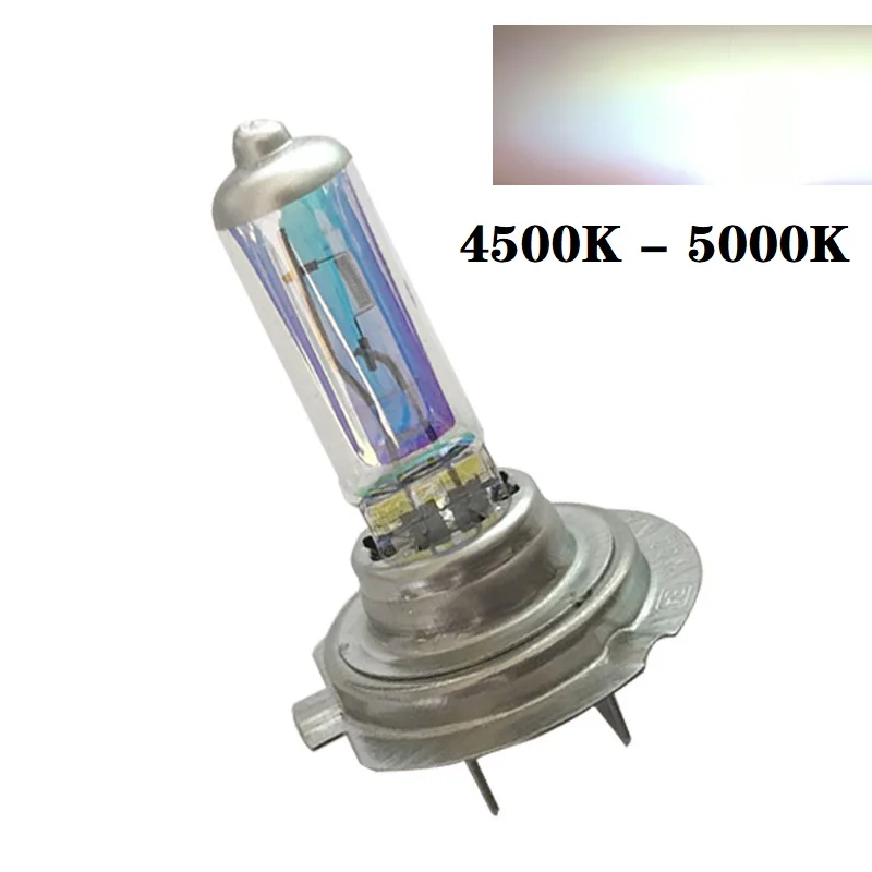 2-Pack 6000K Ultra-Bright White Halogen Headlight Bulbs - 12V Car Replacement Lamps