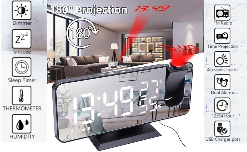 Projection clock