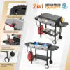Burner Outdoor Propane Gas Stove with Griddle, Auto-ignition, Regulator & Side Shelves, 150,000 BTU Powerful Stand Cook 4