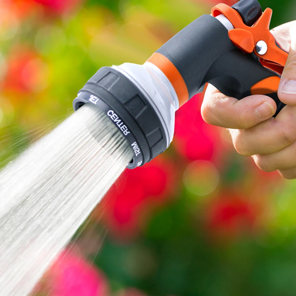 ZOMASOU 1/2Pcs Garden Hose Water Spray Gun 8 Modes Car Wash High Pressure Sprayer Watering Nozzle For Plant Lawn Yard Water Jet_voghion.com