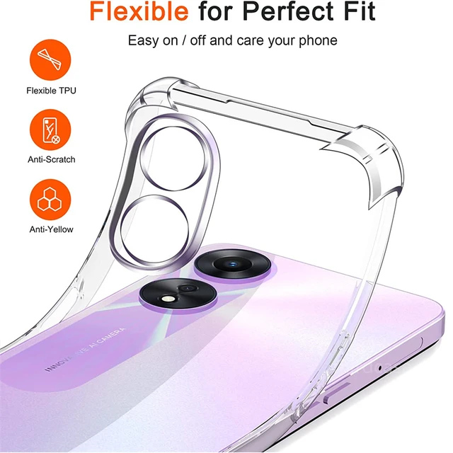 JC Funda trasera silicona transparente / OPPO A58 