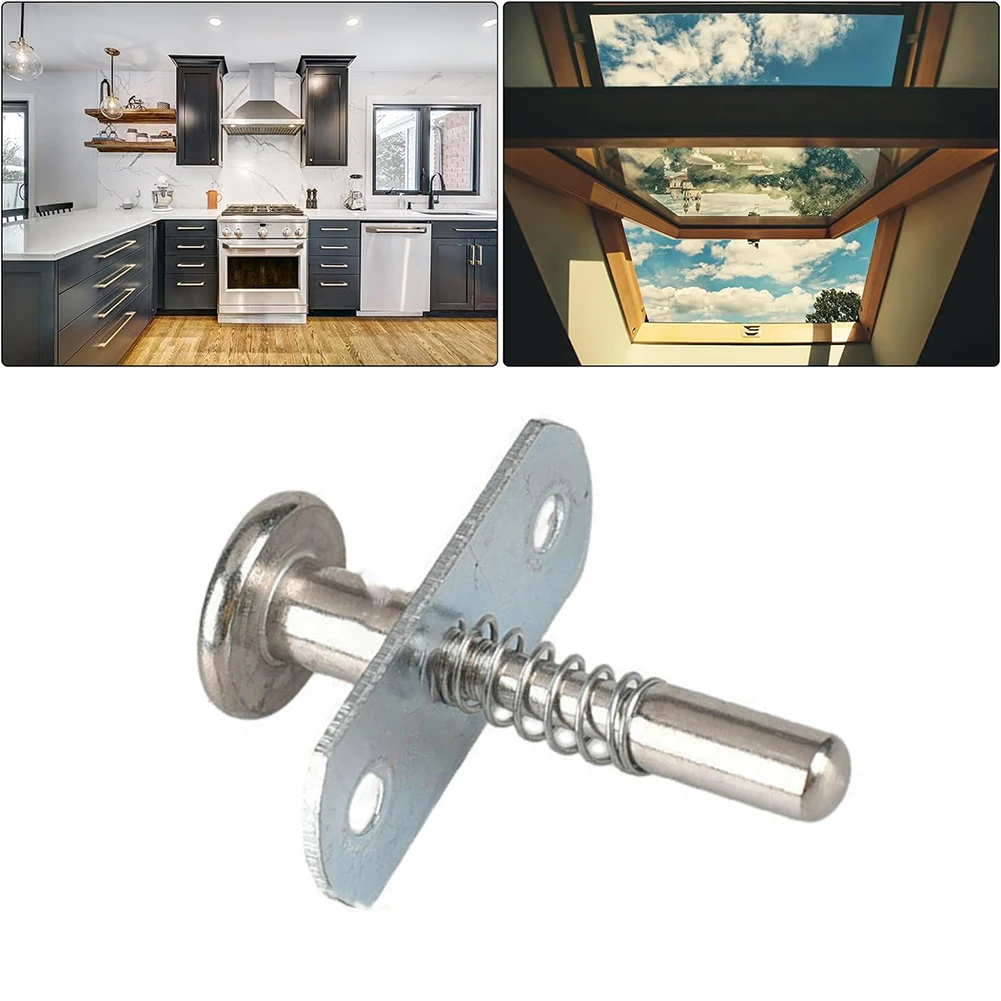 Furniture Bolt Latch Plunger Latches Steel Spring-Loaded Bolt Plunger Latchs Crib Spring Latch