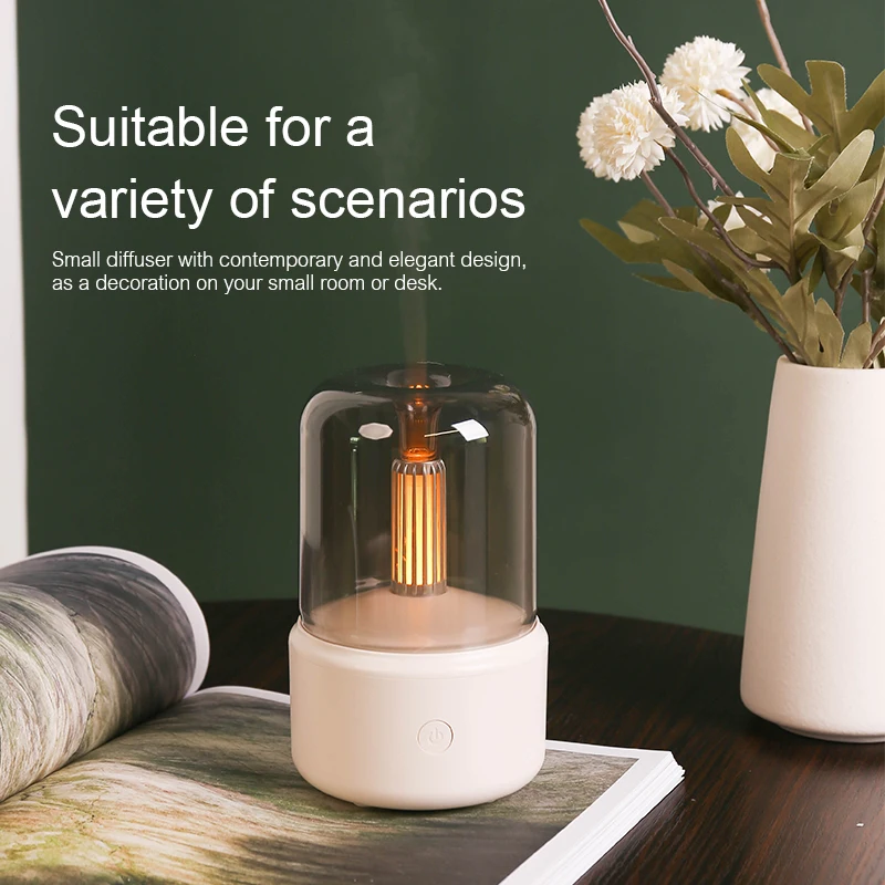 KINSCOTER Mini Aromatherapy Diffuser USB Air Humidifier Essential Oil Night Light Cold Mist Maker Sprayer for Home Bedroom 2