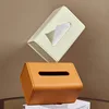 Light Luxury Tissue Holder Nordic High Quality Toilet Paper Box Home Table Square Napkin Container Wet Tissue Paper Organizer 4