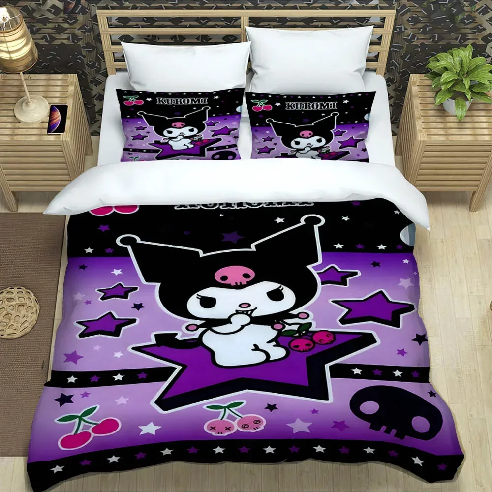 Sanrio cartoon kuromi Bedding Sets exquisite bed supplies set