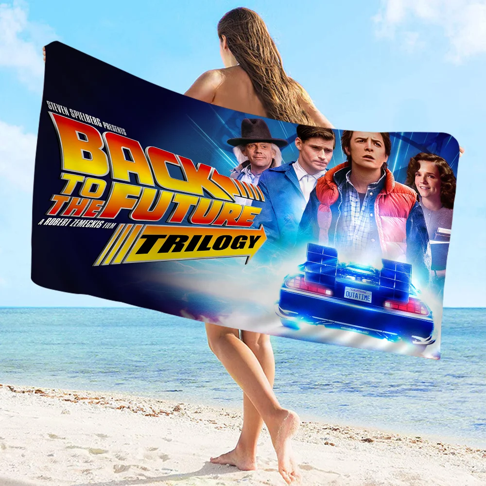 Back To The Future Towel Microfiber Beach Towel Absorbent Quick dry Soft Yoga Swimming Resort Mountain Climbing Towel 4