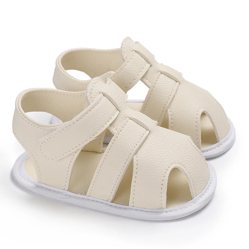 Summer Newborn Baby Fashion Soft Crib Shoes First Walker Anti Slip Sandals Shoes Boy Girl Prewalker Canvas Casual 0-18M