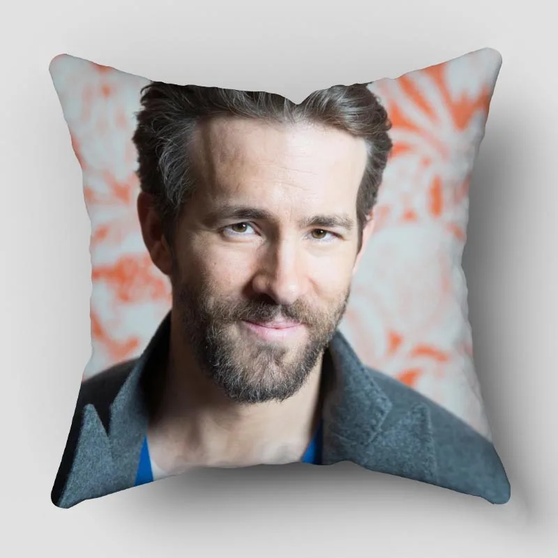 

Ryan Reynolds Pillowcase Polyester Fabric Throw Pillows Sofa Home Decoration Accessories Pillow Cover 10.16WJY
