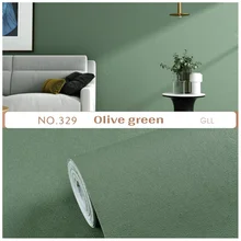 

Green Solid Color Bedroom Wallpaper PVC Waterproof Self Adhesive Vinyl Contact Paper Wardrobe Table Decorative Wall Stickers