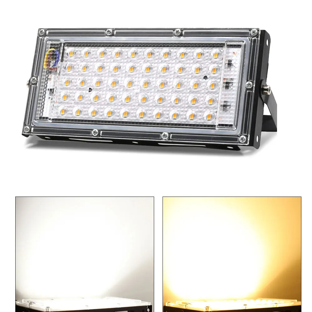 50W Led Flood Light IP65 Waterproof AC110V/220V Outdoor Floodlight Spotlight LED Reflector Street Lamp Wall Flood Lights