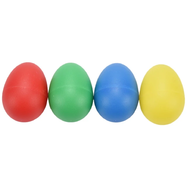 40Pcs Shaker Eggs Plastic Musical Egg Shaker With 4 Colors Kids Maracas Egg Percussion Toys 2