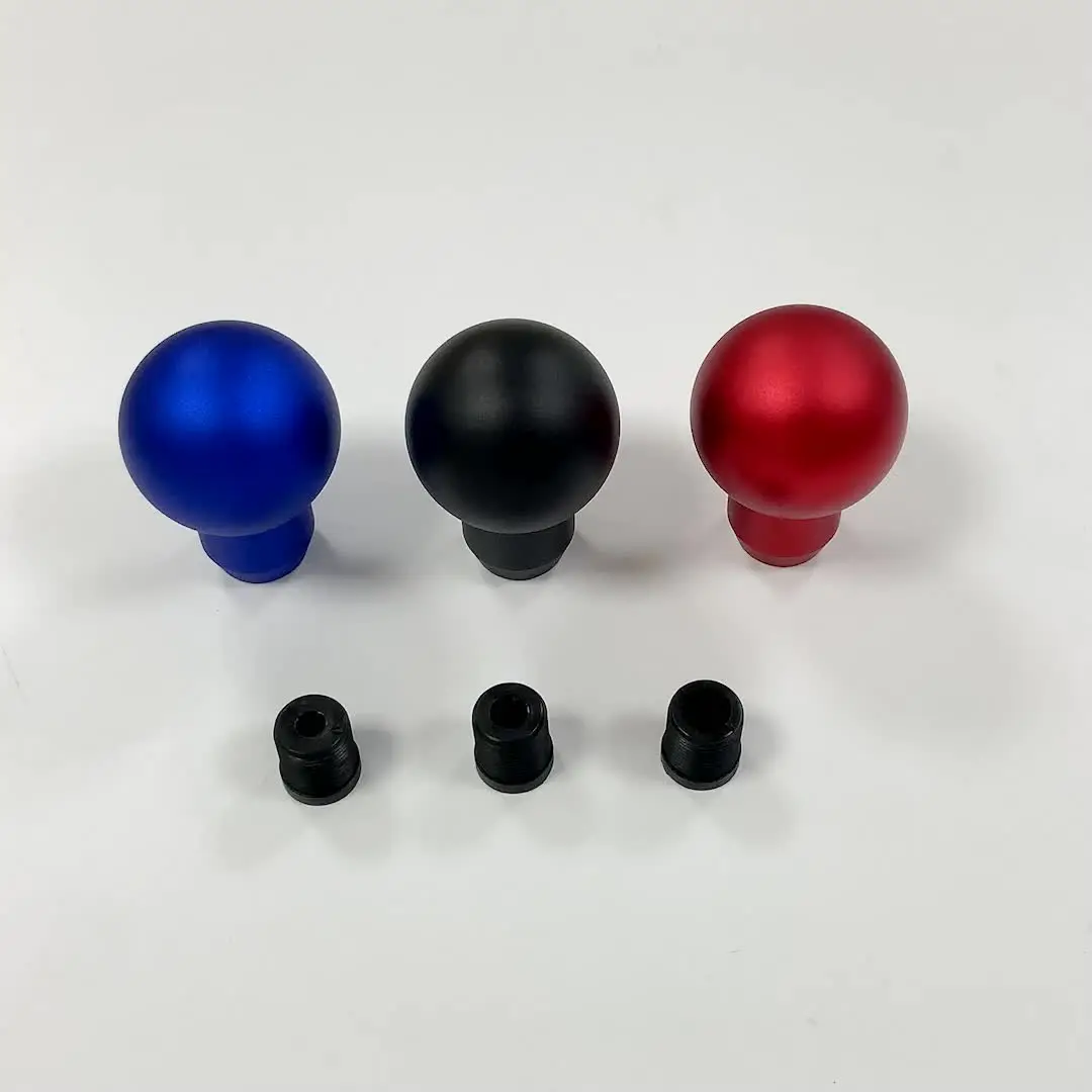 Pomello Cambio Sfera JDM DURACON Bianco Lucido – Filetto M12 Con Adattatori Per Honda, Nissan, Subaru, Toyota