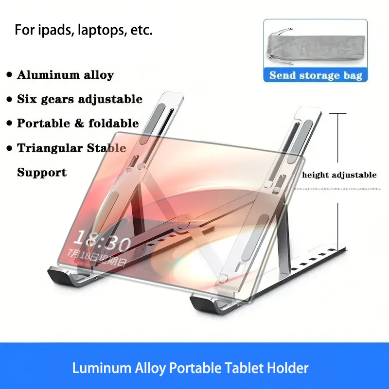 

Portable Laptop Stand Aluminum Alloy Notebook Support Computer Bracket Macbook Air Pro Holder Accessories Computer Lift Radiator