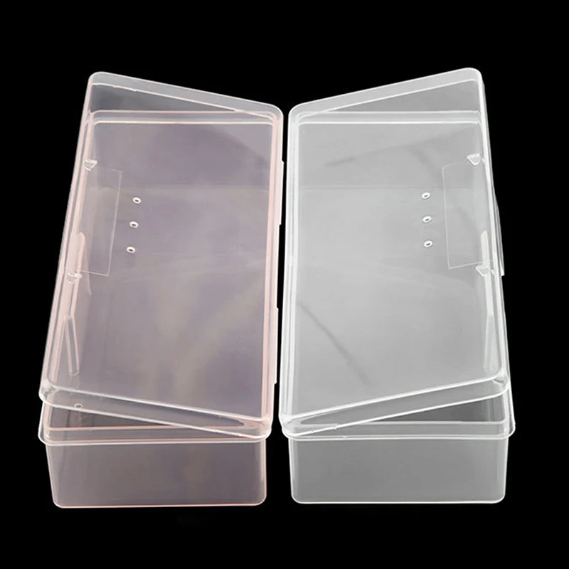 

Transparent Rectangle Nails Storage Box Nail Art Rhinestones Decorations Jewelry Nail Art Equipment Tools Case