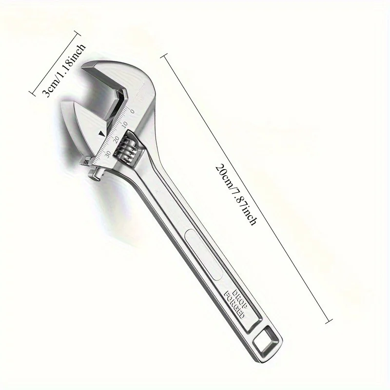 1pc Multi-Angle Adjustable wrench,Hand Tool with Ergonomic Locking Lever,Wide Jaw Design for Plumbing/Auto/DIY