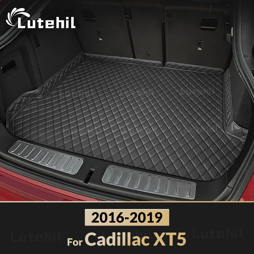 

Lutehil Car Trunk Mat For Cadillac XT5 2016 2017 2018 2019 Custom Car Accessories Auto Interior Decoration