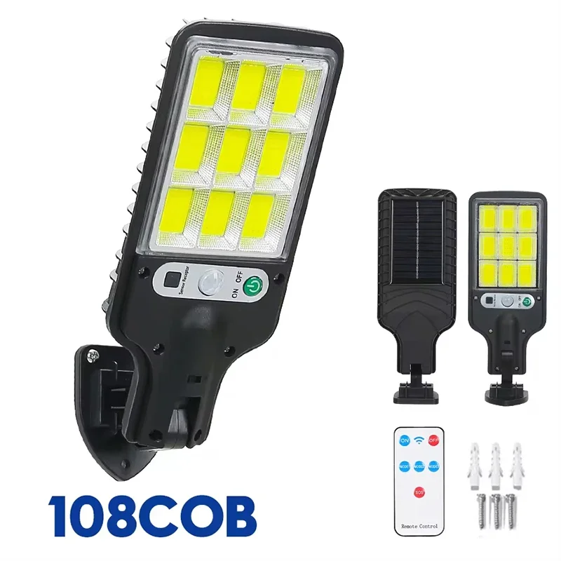 ตัวเลือกสินค้า โคมไฟ LED พลังงานแสงอาทิตย์ 300000 LM 4 โหมด ทนน้ำ IP65 สวนกลางแจ้ง
