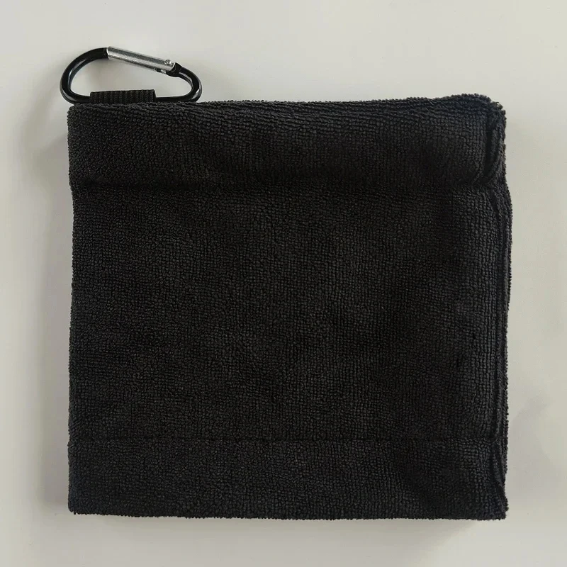14*14cm Golf Towel High Water Absorption Cleaning Towels With Carabiner Hook