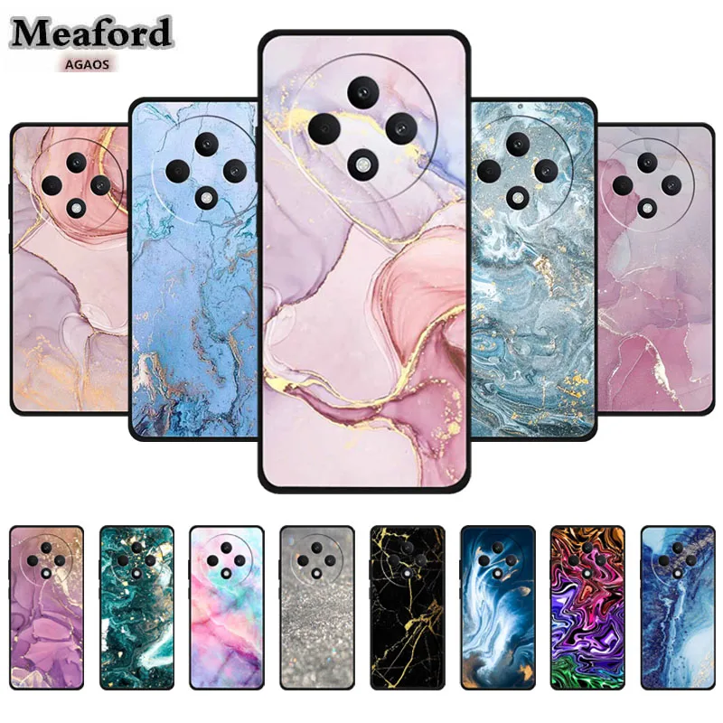 Elegant Marble Design Phone Case - Luxury Soft Silicone Bumper & Color Shield