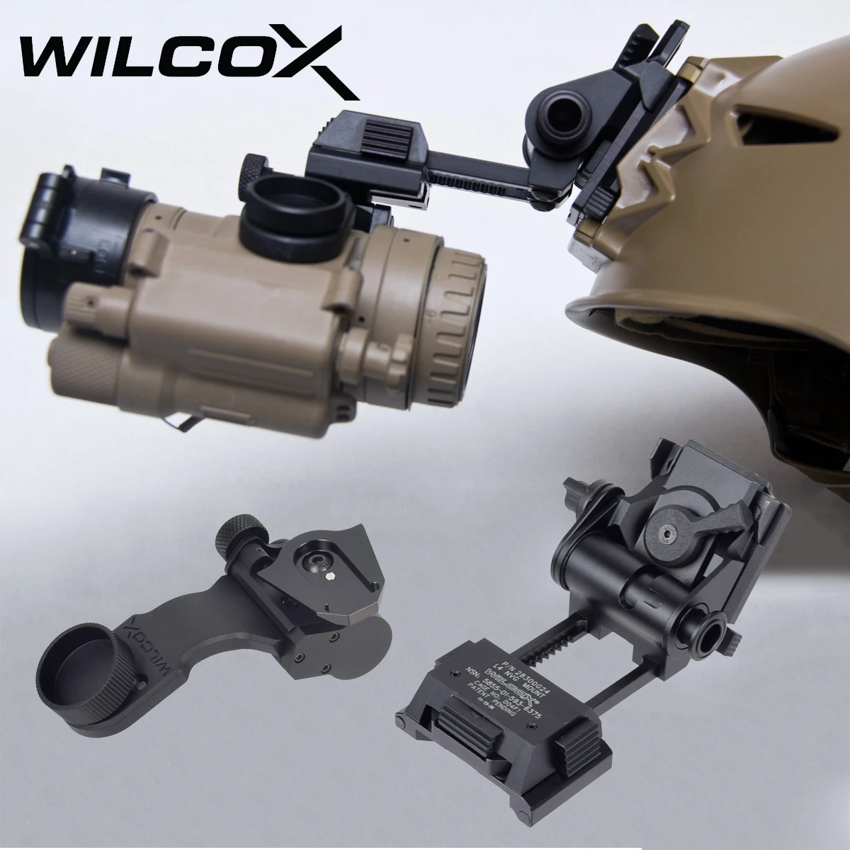 Wilcox Metal L4 G24 L4G24 NVG Mount Bracket Holder For PVS15 PVS18 GPNVG18 Goggle Night Vision Stent Skip Fast OPS Helmet Parts