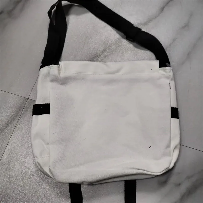 Harajuku Versatile Canvas Women Crossbody Bags Solid Color Casual Handbag Shoulder Bag Teen Girls Messenger Bag Satchels