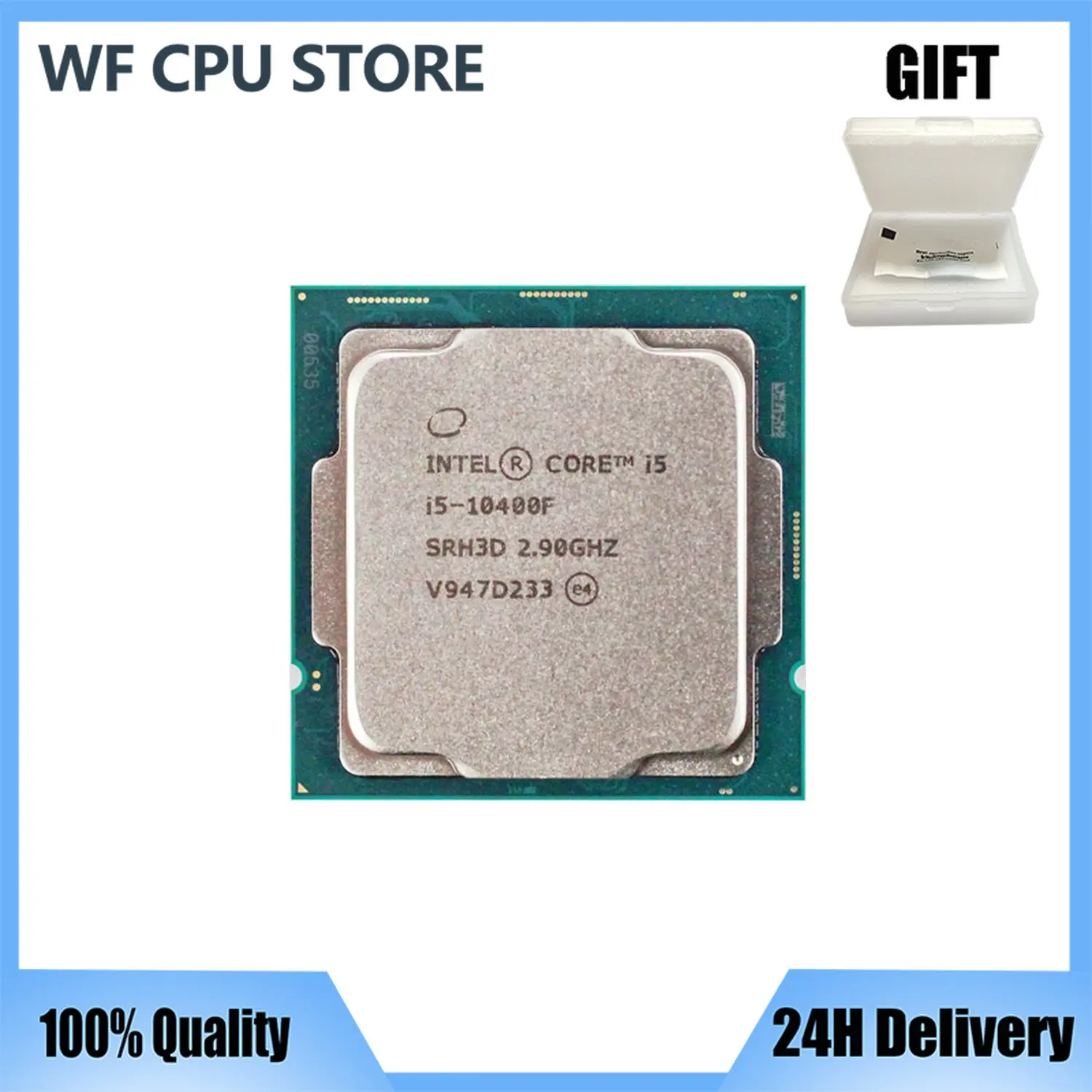

Новый процессор Intel Core i5 10400F, стандартный процессор 2,9 ГГц, шестиядерный, 65 Вт, LGA 1200, без вентилятора