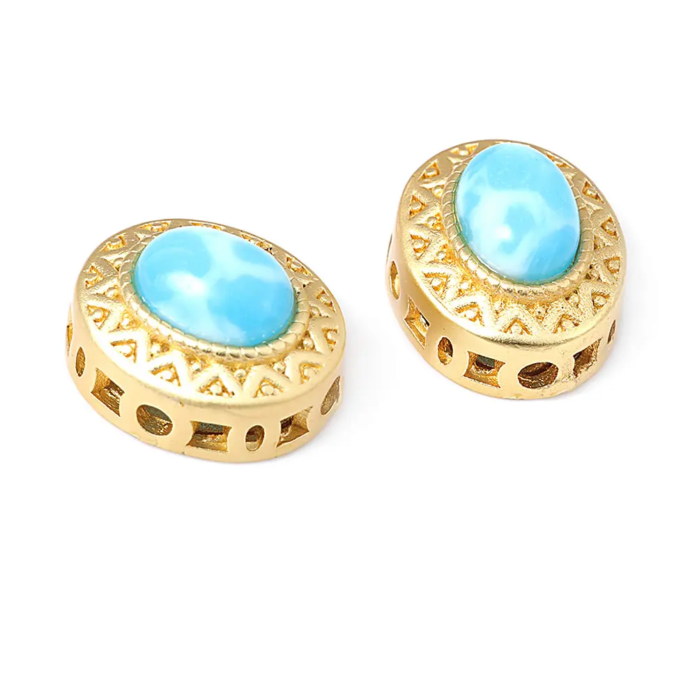 Pulseras de Cuentas Nepalesas Vintage Estilo 5PCS Brasso Dorado Mate Accesorios DIY para Hacer Joyería - details 70